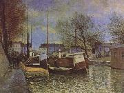 Alfred Sisley Saint-Martin Canal in Paris oil painting artist